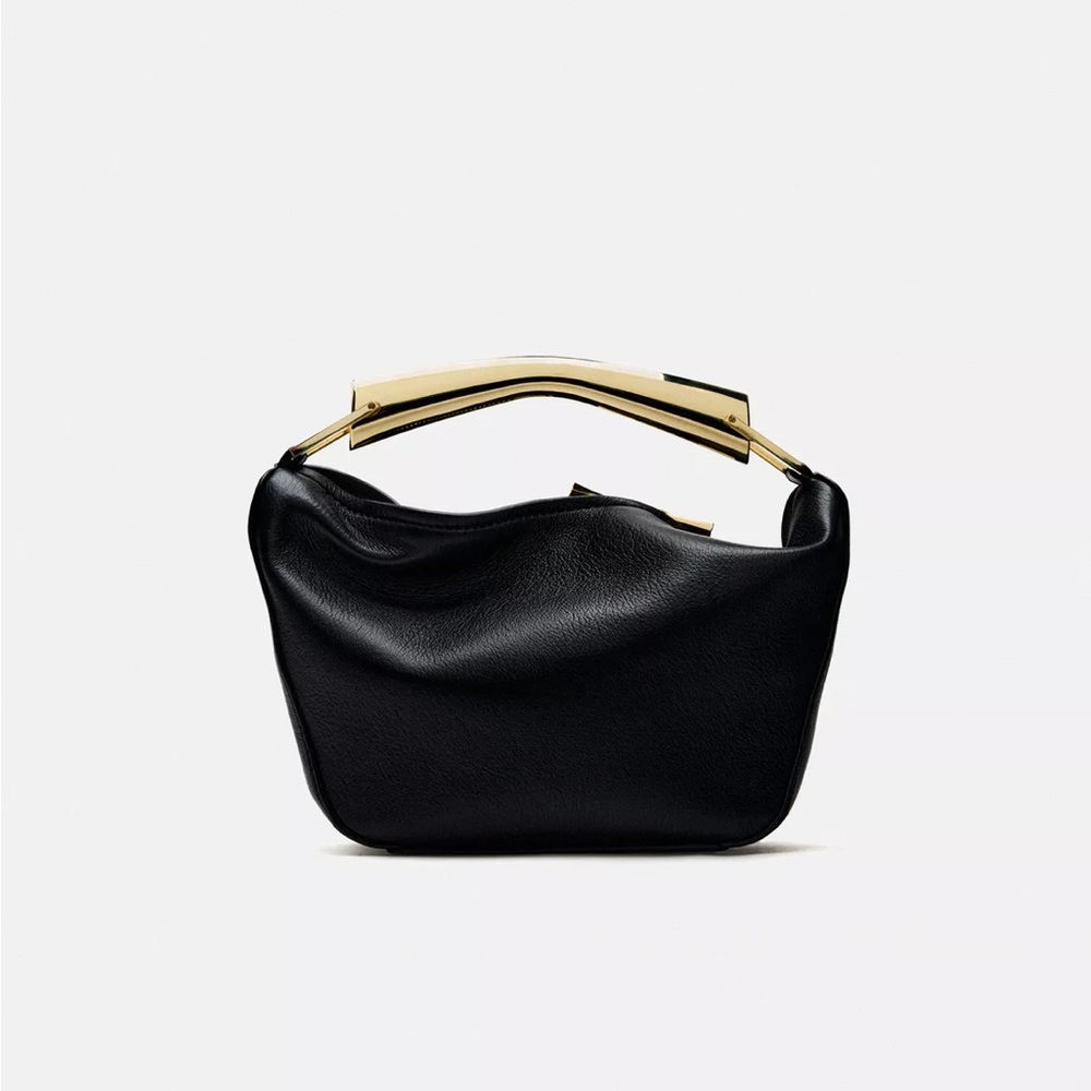 EUC Zara Metal Handle Bag - Picture 2 of 8